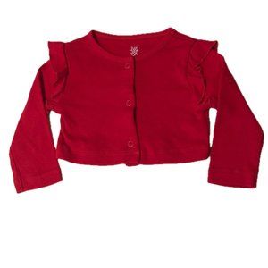 Carter's Baby Girl Red Cardigan Just One You Size 9 Months